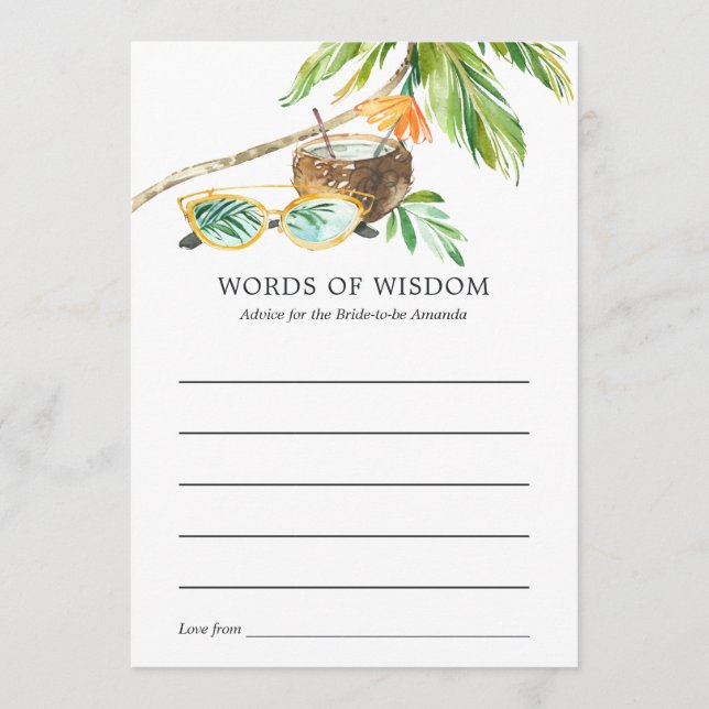 Summertime Möhippa Bingo Rådkort (Framsida)