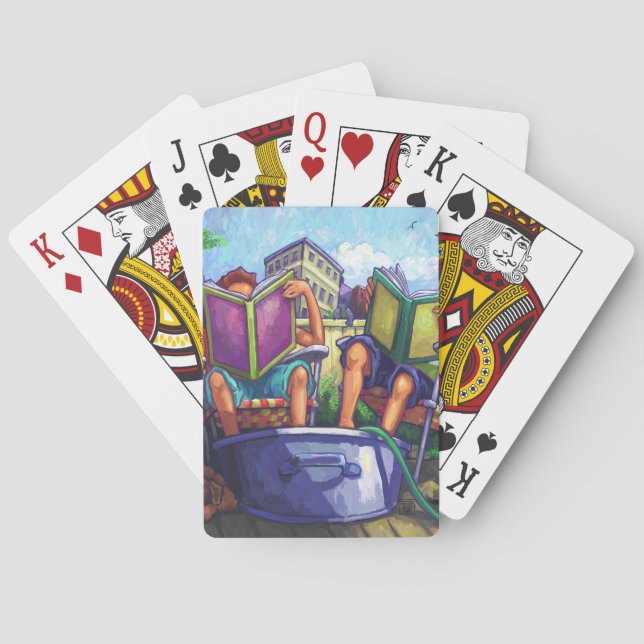 Summertime Reading Casinokort (Baksidan)