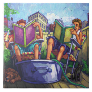 Summertime Reading Kakelplatta