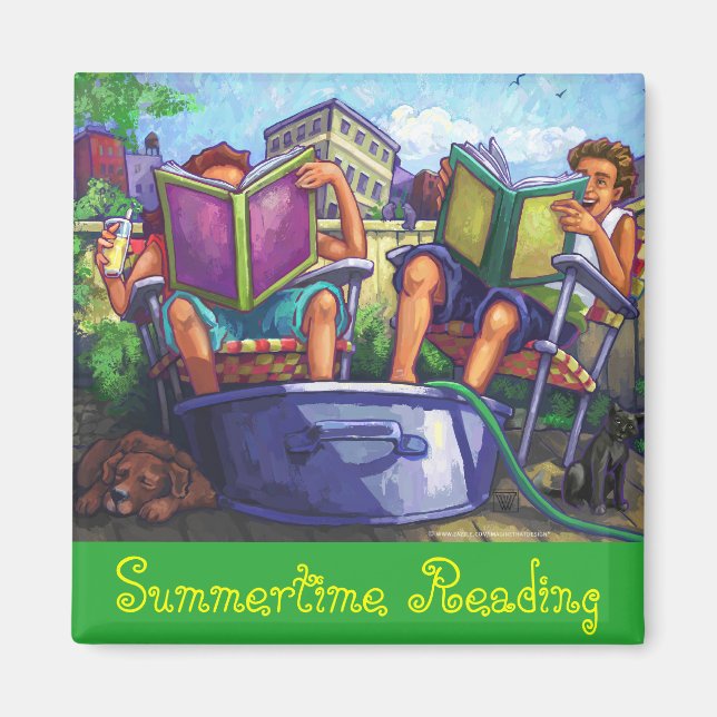 Summertime Reading Magnet (Framsidan)