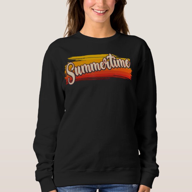 Summertime Säsong Grunge Stil Retro T Shirt (Framsida)