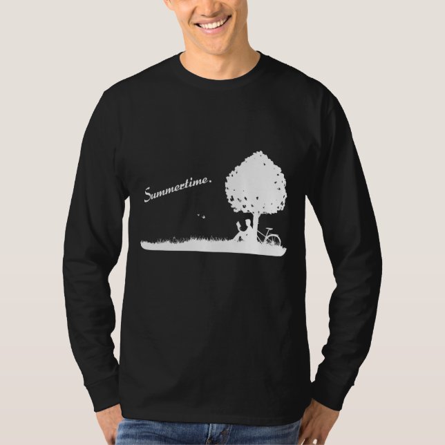 Summertime Shadow (D010 0195a) T Shirt (Framsida)