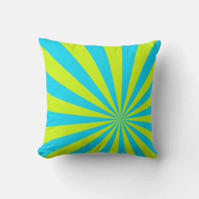 Summertime Sunburst Colorful Pillow #3 Kudde (Framsida)