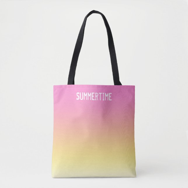 Summertime Sunset Beach Tote Tygkasse (Framsida)