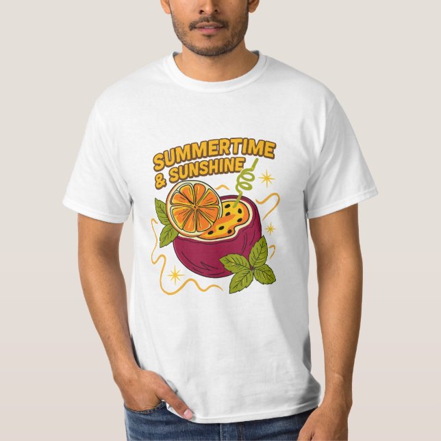 Summertime & Sunshine - Tropical Vibes Shirt T (Framsida)