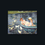 Summertime Två | Mary Cassatt Canvastryck<br><div class="desc">Summertime 2 (1894) av den amerikanske konstnären Mary Cassatt. Originalteckningen är en oljemålning på arbetsytan som skildrar en porträtt av två kvinnor på en båt omgiven av ankor. Använda verktygen för att lägga till anpassningsbar eller anpassa bilden.</div>
