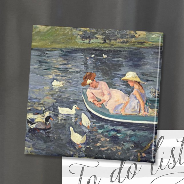 Summertime Två | Mary Cassatt Magnet (Skapare uppladdad)