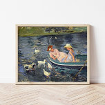 Summertime Två | Mary Cassatt Poster<br><div class="desc">Summertime 2 (1894) av den amerikanske konstnären Mary Cassatt. Originalteckningen är en oljemålning på arbetsytan som skildrar en porträtt av två kvinnor på en båt omgiven av ankor. Använda verktygen för att lägga till anpassningsbar eller anpassa bilden.</div>