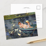 Summertime Två | Mary Cassatt Vykort<br><div class="desc">Summertime 2 (1894) av den amerikanske konstnären Mary Cassatt. Originalteckningen är en oljemålning på arbetsytan som skildrar en porträtt av två kvinnor på en båt omgiven av ankor. Använda verktygen för att lägga till anpassningsbar eller anpassa bilden.</div>