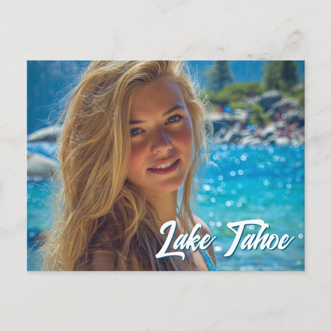 Summertime Vacation Family Photo Vykort (Framsida)