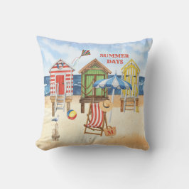 Summertime vid Shore Beach Vatten Kudde