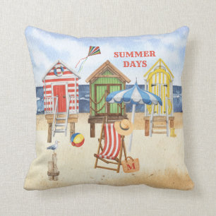 Summertime vid Shore Beach Vatten Kudde
