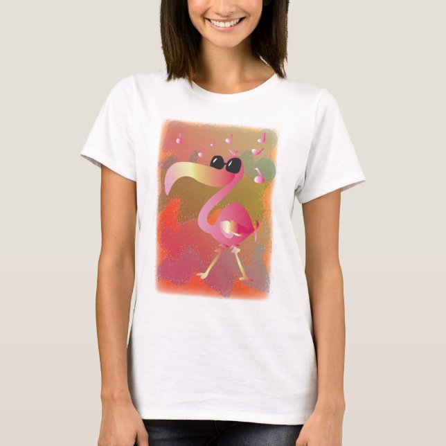 summerwaves-flamingo t-shirt (Framsida)