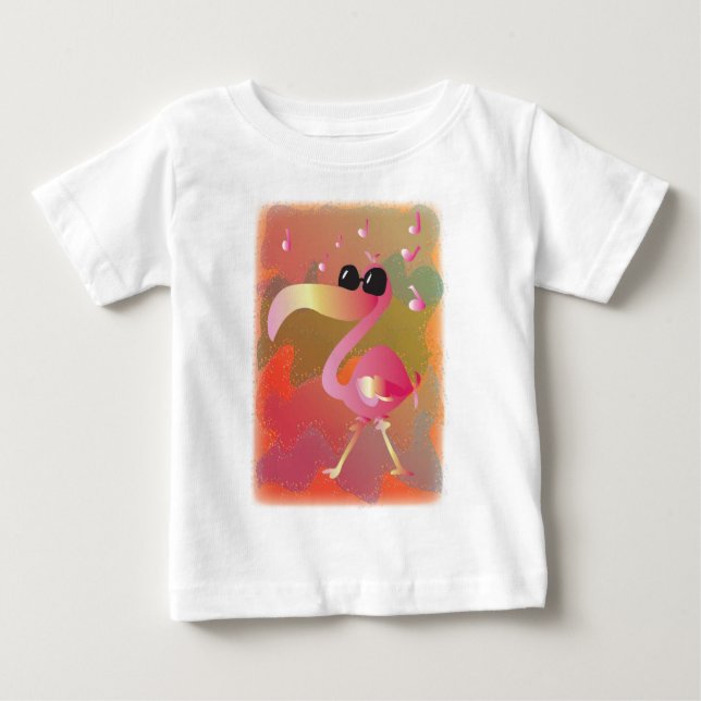 summerwaves-flamingo t shirt (Framsida)