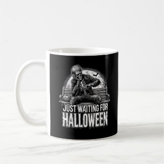 Summerween Bara I Väntan På Halloween Halloween Su Kaffemugg