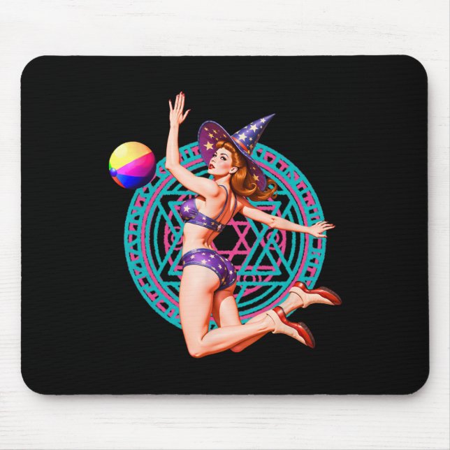 Summerween Beach Ll Pin-up Y Witch Halloween Magic Musmatta (Framsidan)
