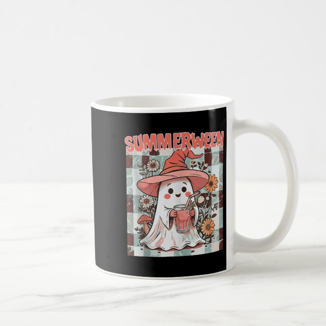 Summerween Funny Halloween Fall Trending Design Ta Kaffemugg (Höger)