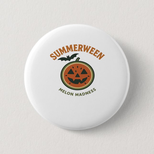 Summerween Galenhet - Spooky Watermelon Classic Knapp (Framsida)