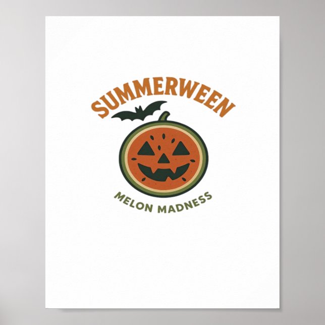 Summerween Galenhet - Spooky Watermelon Classic Poster (Framsidan)