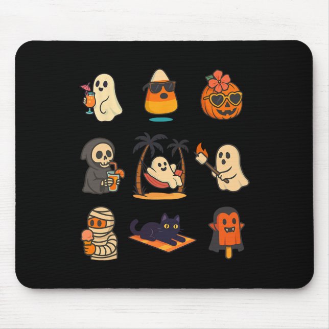 Summerween Ghost Pumpkin Halloween Spooky Summer T Musmatta (Framsidan)