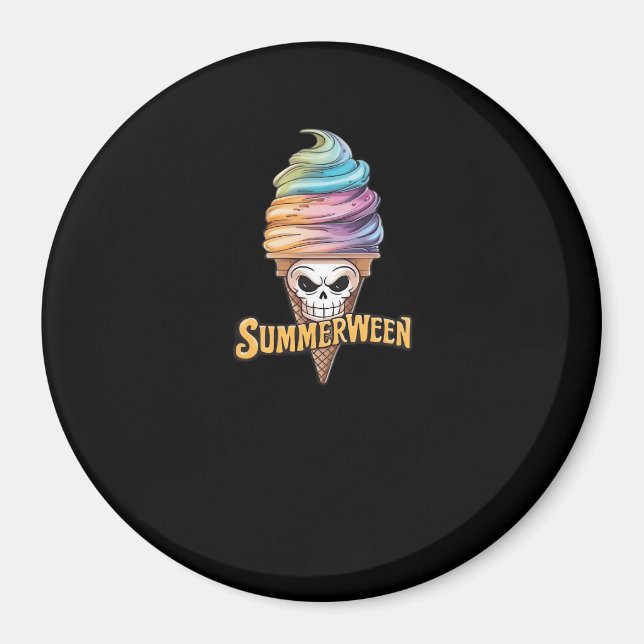 Summerween Glass Skeleton Classic Meme Magnet (Framsidan)