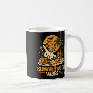 Summerween Goose Spooky Halloween Pumpkin Beach Su Kaffemugg