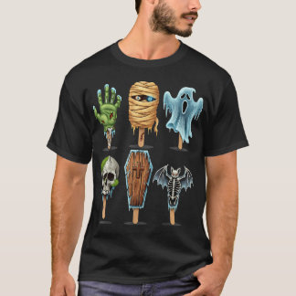 Summerween Horror Movies Summer Popsicle Halloween T Shirt