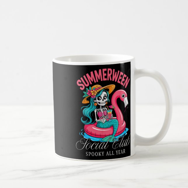 Summerween Klubb Spooky hela året Skeleton me Kaffemugg (Höger)