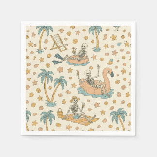 Summerween Party Skeleton Napkins Pappersservett