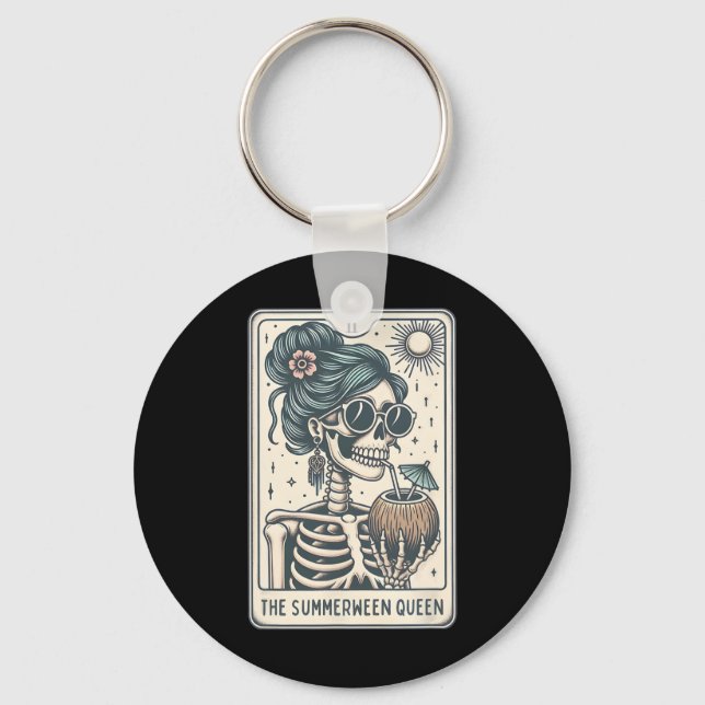 Summerween Queen Tarot Card Nyckelring (Framsida)