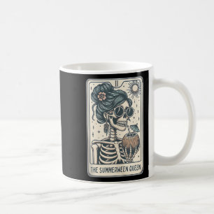 Summerween Queen Tarot Card, Witchy Halloween Kaffemugg