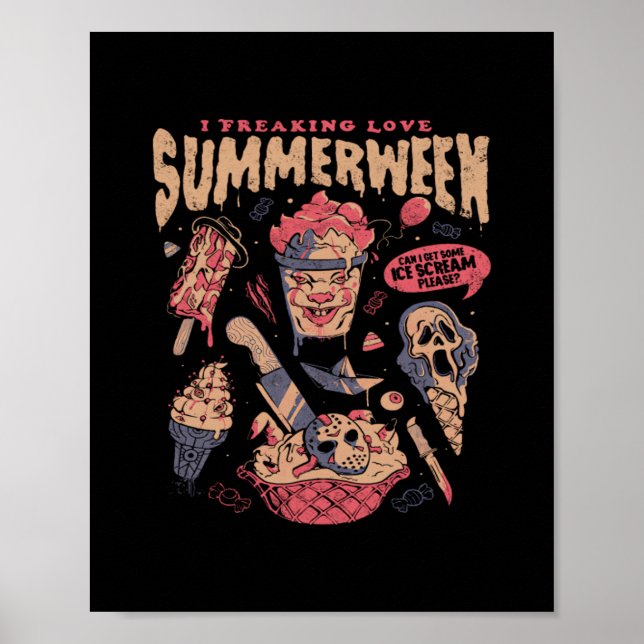 Summerween - Roliga Gothiska Skräckfilmer Hallowee Poster (Framsidan)