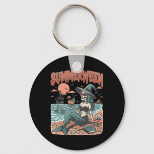 Summerween Sjöjungfru Skeleton Beach Flamingo Hall Nyckelring