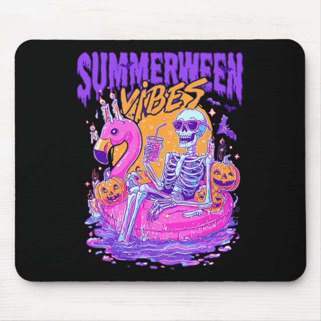 Summerween Skeleton Spooky Summer Beach Skelly Hal Musmatta (Framsidan)