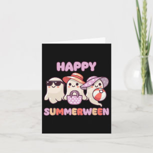 Summerween Summer Halloween Ghost Kort