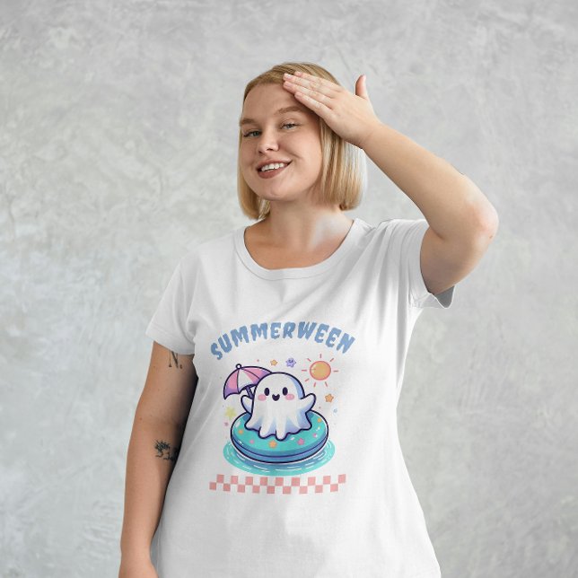 Summerween Summer Halloween Helgdag Pastel Ghost T Shirt (Skapare uppladdad)