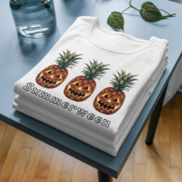 Summerween Summer Halloween Pineapple T-Shirt