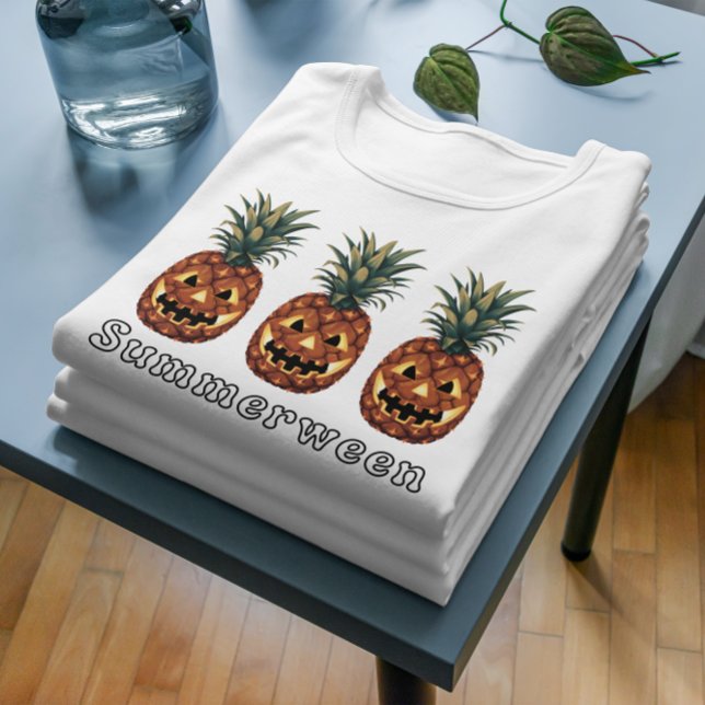 Summerween Summer Halloween Pineapple T-Shirt (Skapare uppladdad)