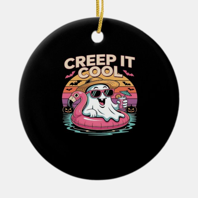 Summerween - Summerween Beach - Summerween Witch Julgransprydnad Keramik (Framsidan)