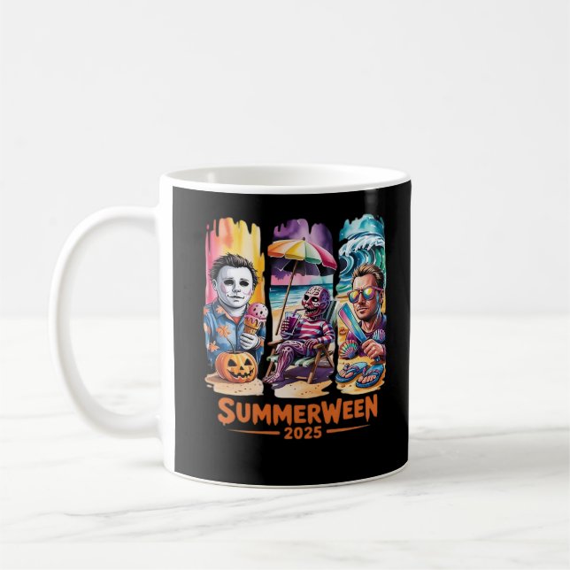 Summerween - Summerween Boo - Summerween Creepy Es Kaffemugg (Vänster)