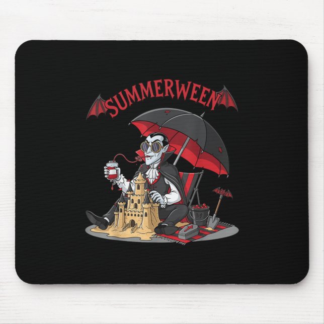 Summerween Vampire Beach Dracula Sandcastle Gothic Musmatta (Framsidan)