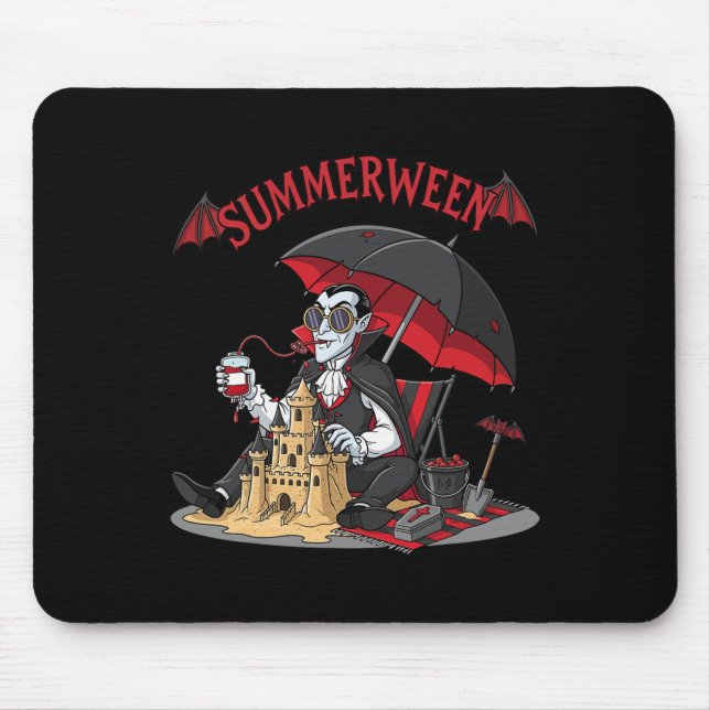 Summerween Vampire Beach Dracula Sandcastle Gothic Musmatta (Framsidan)