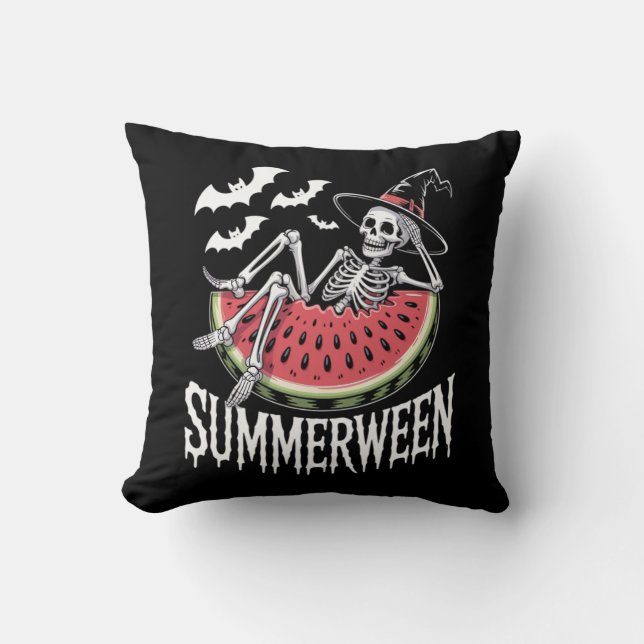 Summerween-vattenmelon Kudde (Framsida)