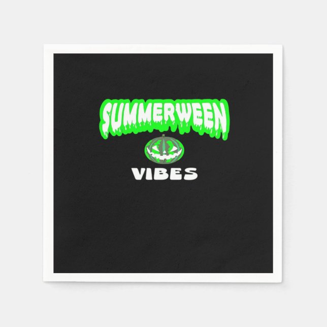 Summerween Vibes Classic Pappersservett (Framsidan)