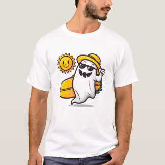 Summerween Vibes: Cute och Spooky Summer Ghost T Shirt