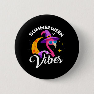 Summerween Vibes Flamingo Summer Halloween Vacatio Knapp
