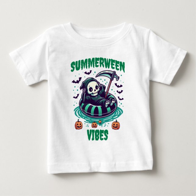 Summerween Vibes – Reaper Relaxed T Shirt (Framsida)