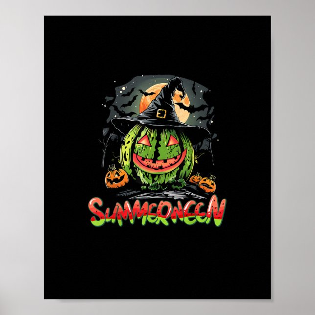 Summerween Vibes Sweet Glass Watermelon Sommar Poster (Framsidan)
