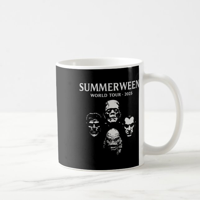 Summerween World Tour 2025 Monsters Halloween Fun  Kaffemugg (Höger)