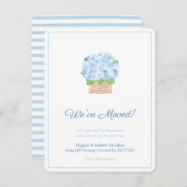 Summery Blue and White Hydrangea Byte av Adress Meddelande